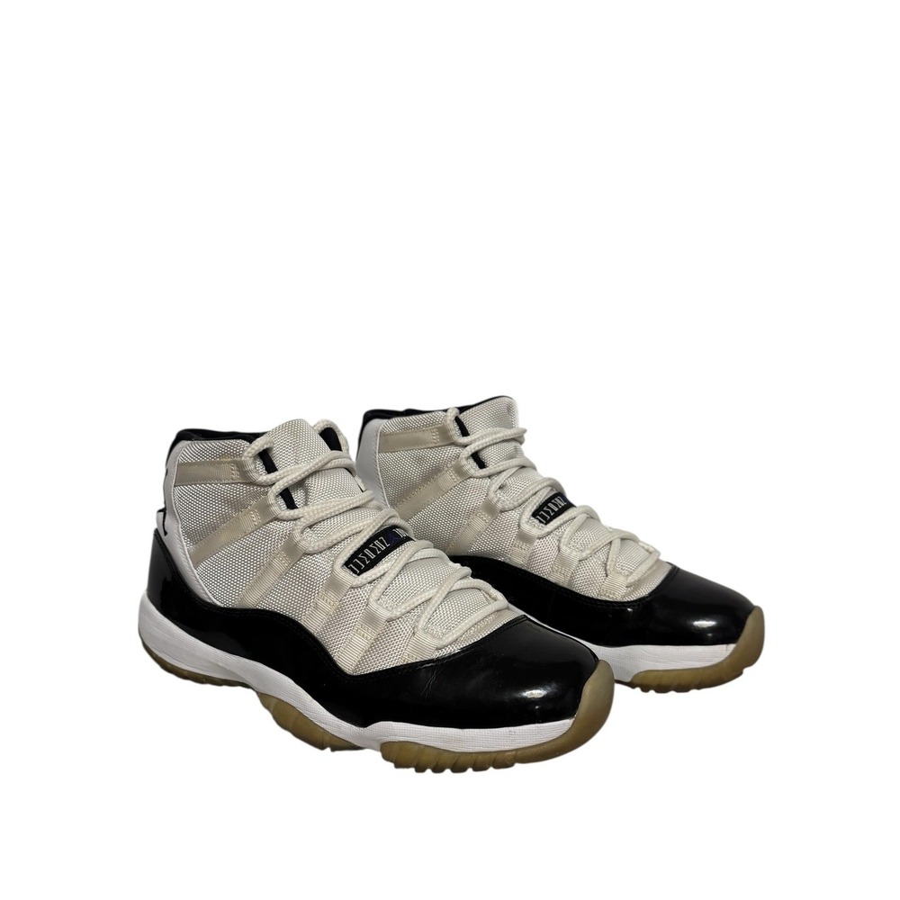 Jordan 11 Retro Concord 378037-107 2011 Basketball Shoes High Top White Black 9